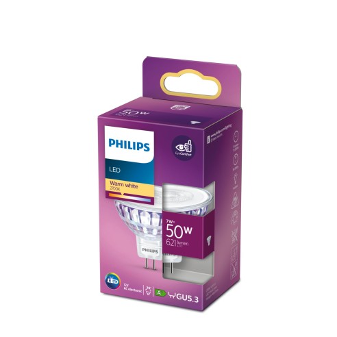 Faretto LED 7 W 50 W GU5.3 621 lm 2700 K Philips