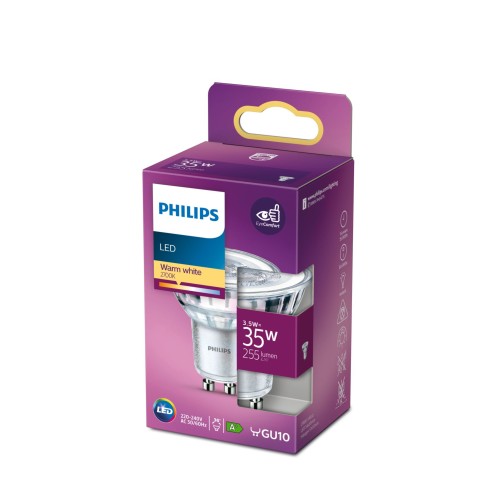 Faretto LED 3,5 W 35 W GU10 255 lm 2700 K Philips