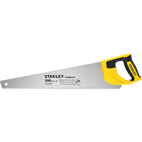 Sega per legno Tradecut 500 mm segaccio 11 denti Stanley STHT20351-1