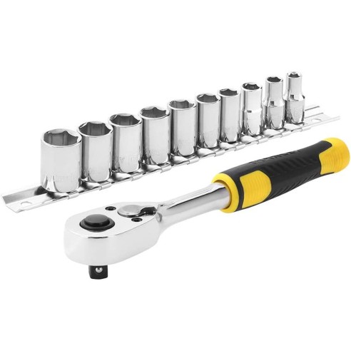 Set kit cricchetto con bussole 11 pz attacco 1/4" Stanley STMT82666-0