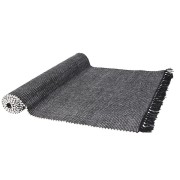 Runner tavolo 40x140 cm cotone riciclato nero