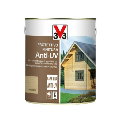 Protettivo e finitura Incolore Anti-UV per legno interno esterno V33