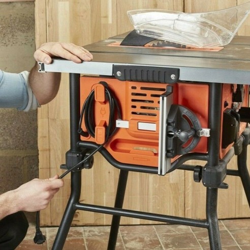 Sega a banco 1800W lama 254 mm con gambe di supporto Black Decker BES720-QS