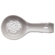 Poggiamestolo stoneware 24cm linea Montana grigio