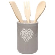 Porta utensili con mestoli Montana grigio