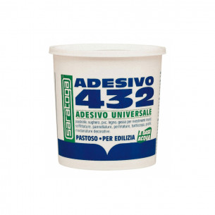 Adesivo universale pastoso 432 per edilizia pronto uso 800 g Saratoga