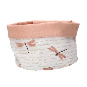 Cestino pane 16 cm cotone Libellule multicolor di Tognana