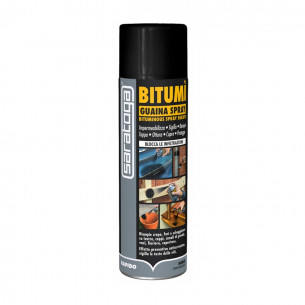 Guaina spray bitume impermeabilizza sigilla infiltrazioni Bitumi nero 500 ml Saratoga