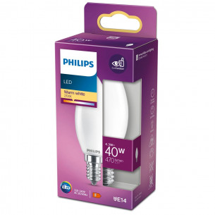 Lampadina a candela 4,3 W 40 W E14 470 lm 2700 K Philips 2