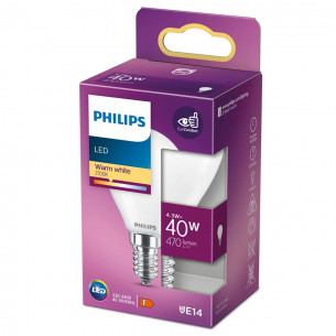 Lampadina lustre 4,3 W 40 W E14 470 lm 2700 K Philips 2