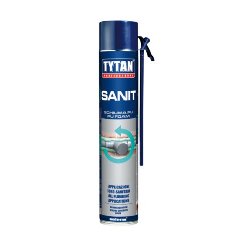 Schiuma poliuretanica Sanit multidirezionale PU foam resistente alla muffa 750 ml Tytan
