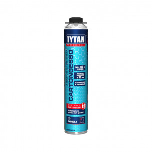 Schiuma adesiva per cartongesso classificazione al fuoco B S1 D0 830 ml Tytan