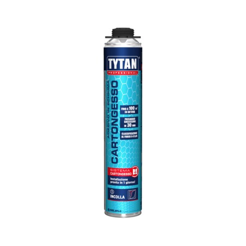 Schiuma adesiva per cartongesso classificazione al fuoco B S1 D0 830 ml Tytan