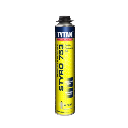 Schiuma adesiva per cappotti termici Tytan Styro 753 14 mq 750 ml