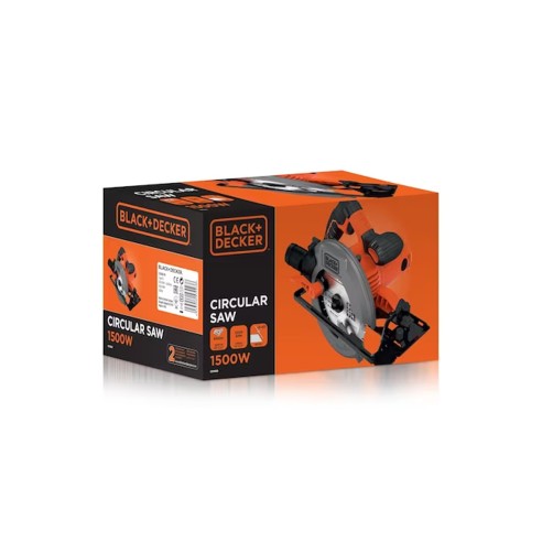 Sega circolare 1500 W lama 190 mm Black Decker CS1550-QS