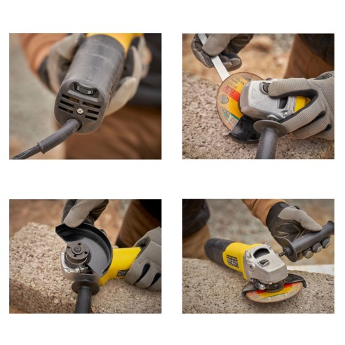 Smerigliatrice angolare 1100 W 125 mm Stanley Fatmax FMEG225VS-QS