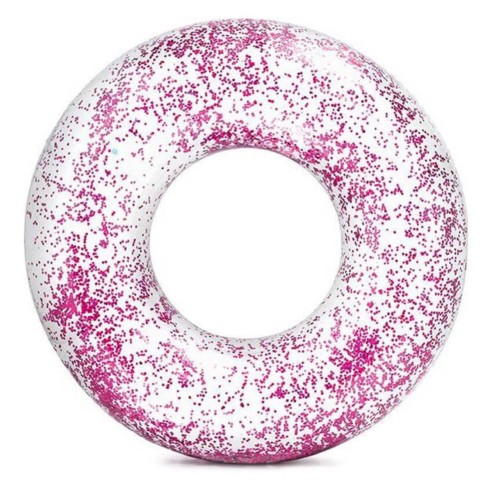 Gonfiabile salvagente glitterato INTEX 56274 rosa