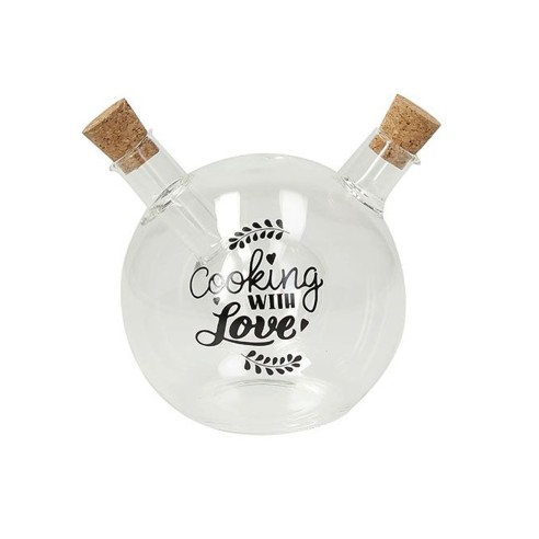 Ampolla olio/aceto 480 cc Cooking with Love vetro