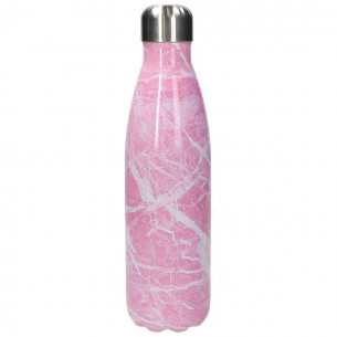 Bottiglia termica 500 cc acciaio inox marmo rosa di Tognana