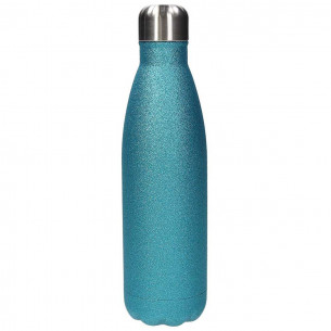 Bottiglia termica 500 cc acciaio inox glitter blu tiffany di Tognana