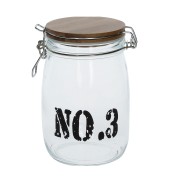 Barattolo con coperchio vetro trasparente 1000 cc di Tognana