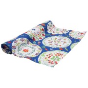 Runner tavolo 40x140 cm cotone blu Linea Bio