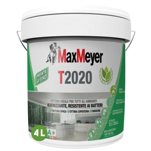 Idropittura traspirante igienizzante bianco T2020 4 L Max Meyer