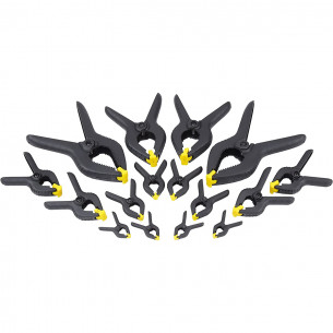 Set 16 morsetti a molla varie misure Stanley STHT0-83094