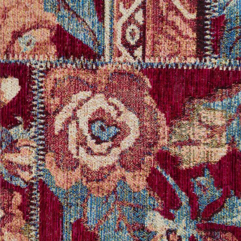 Tappeto arredo Karabag rosso dettaglio