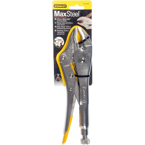 Pinze regolabili autobloccanti ganasce concave forgiate Stanley 0-84-809