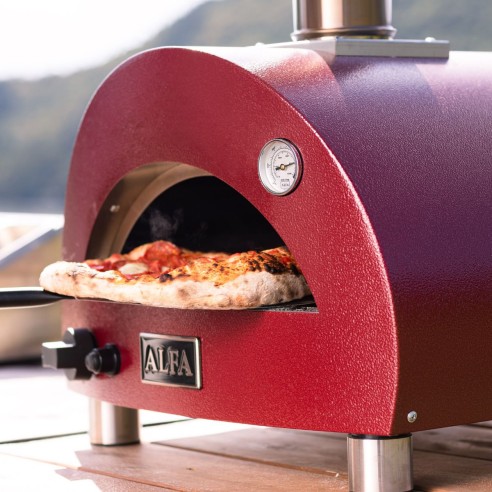 Forno 1 pizza portatile a gas Moderno rosso Portable Alfa Forni