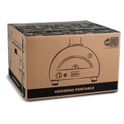 Forno 1 pizza portatile a gas Moderno rosso Portable Alfa Forni imballo