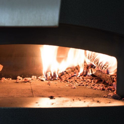 Forno a legna 2 pizze Moderno grigio...