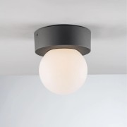 Plafoniera per esterno Skittle con diffusore a sfera E27, antracite, IP54 IN.TEC.