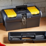 Cassetta porta utensili cerniera in metallo Serie 2000 Stanley 1-92-065 vaschetta estraibile