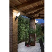 Applique da esterno Tokyo in acciaio, E27, bronzo, IP44 ambientata