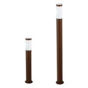 Lampione paletto giardino Tokyo E27 in acciaio, bronzo, IP44 IN.TEC.