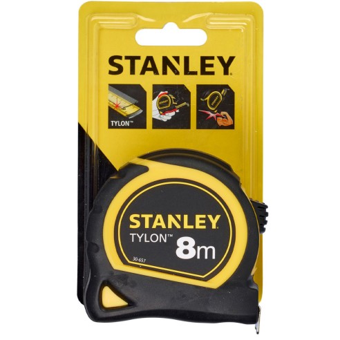Flessometro metro a nastro 8m Tylon Stanley 0-30-657 blister