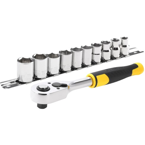 Set kit cricchetto con bussole 11 pz attacco 3/8" Stanley STMT82670-0
