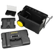 Carrello portautensili vasca porta attrezzi con ruote 53 L Stanley Contractor 1-97-503 vaschetta estraibile