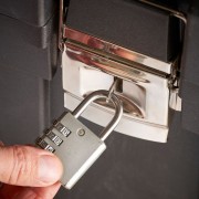 Carrello portautensili vasca porta attrezzi con ruote 53 L Stanley Contractor 1-97-503 cerniera lucchetto