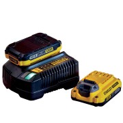 Set caricabatterie con 2 batterie 18V 2A V20 Stanley SFMCB12D2-QW