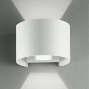 Applique da esterno LED Delta in alluminio, bianco, 2x5W, 675LM, IP54 IN.TEC ambientata