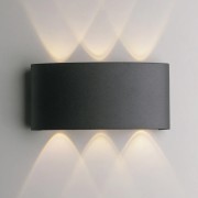 Applique da esterno LED Beetle in alluminio, antracite, 3x6W, 600LM, IP54 IN.TEC