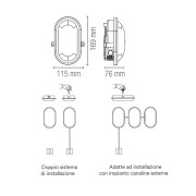 Applique da esterno LED Extra in polipropilene, 1x10W, 1100LM, IP54