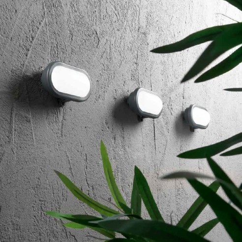Applique da esterno LED Extra in polipropilene, 1x10W, 1100LM, IP54 ambientata