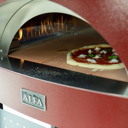 Forno a legna 2 pizze Moderno rosso...