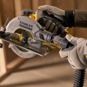 Sega circolare a batteria 18V Stanley Fatmax V20 SFMCS500B-XJ attacco aspiratore