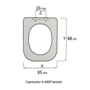 Sedile WC Conca Bianco