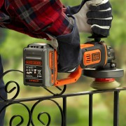 Smerigliatrice angolare a batteria 18V 125 mm PowerConnect Black + Decker BCG720N-XJ